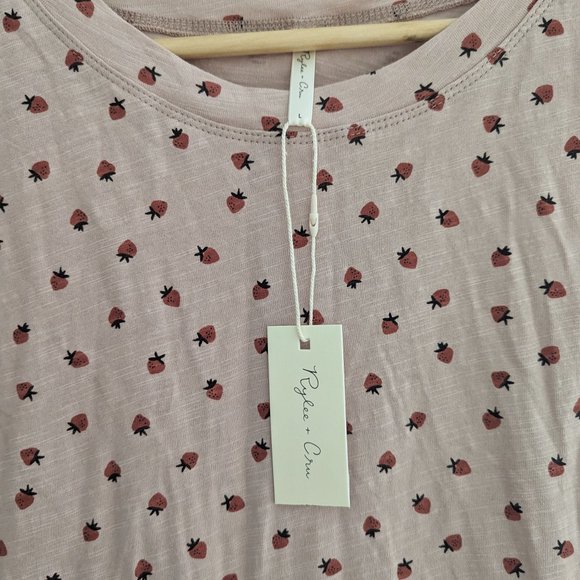 Rylee + Cru womens layla dress | strawberry size large NWT - Picture 3 of 7